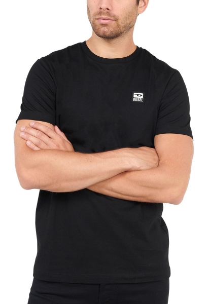 Tee shirt manches courtes petit logo poitrine DIEGOS K30 Noir